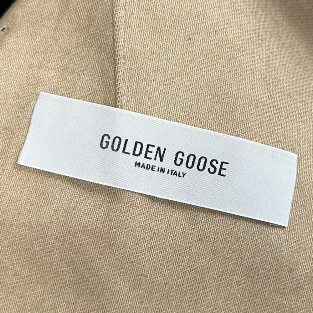 Golden Goose Black Denim Classic Fit Jacket with Velvet Effect Womens 38 / US 2 - Picture 3 of 8